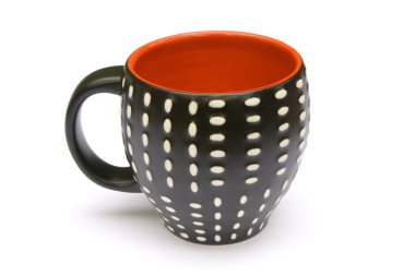 Dotted coffee mug clipart