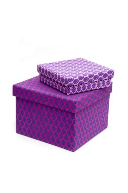 Purple boxes clipart