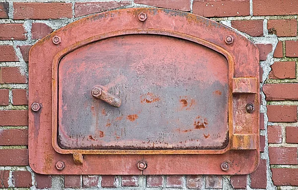Red Brick Furnance Boiler Oven — Stock Photo, Image