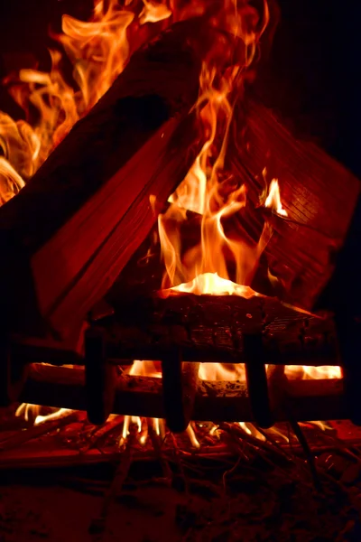 Огонь smokey огня — стоковое фото