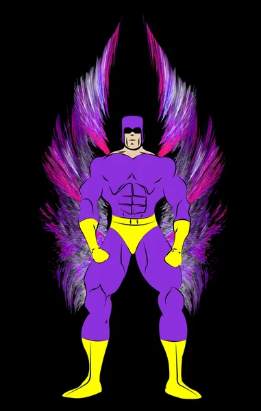 Generic Male Superhero with Wings — Stock Photo, Image