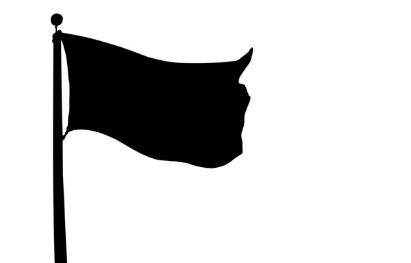 Flagge auf Pfahl — Stockfoto