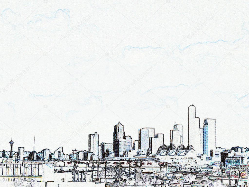 Conceptual View of Seattle Skyline