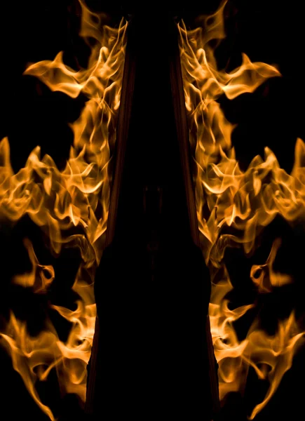 燃烧中的火焰 免版税图库图片