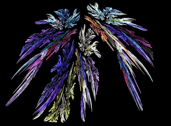 Πουλί φτερά αφηρημένη φράκταλ Εικόνα Αρχείου