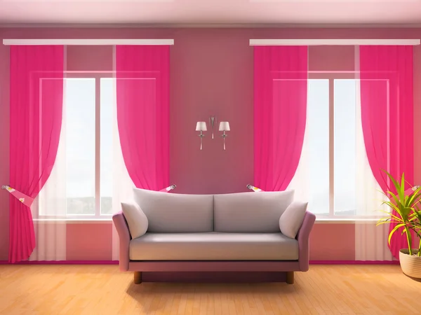 Rosa rummet — Stockfoto