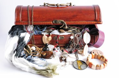 Women's treasure box clipart