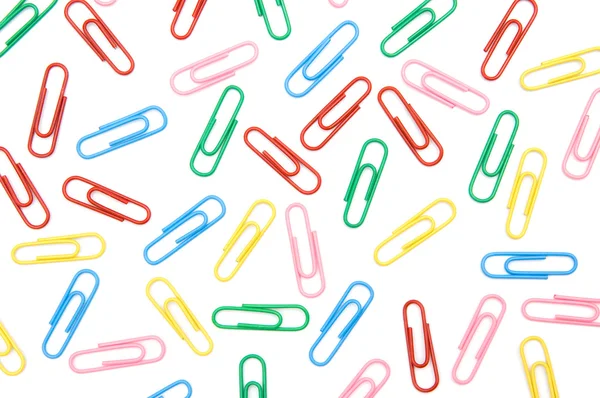 stock image Paperclips of different colors