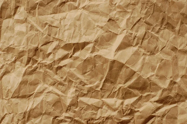 Kahverengi buruşuk kağıt — Stok fotoğraf