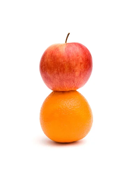 Pomme et orange — Photo