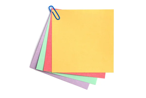 Papel para notas de diferentes cores — Fotografia de Stock