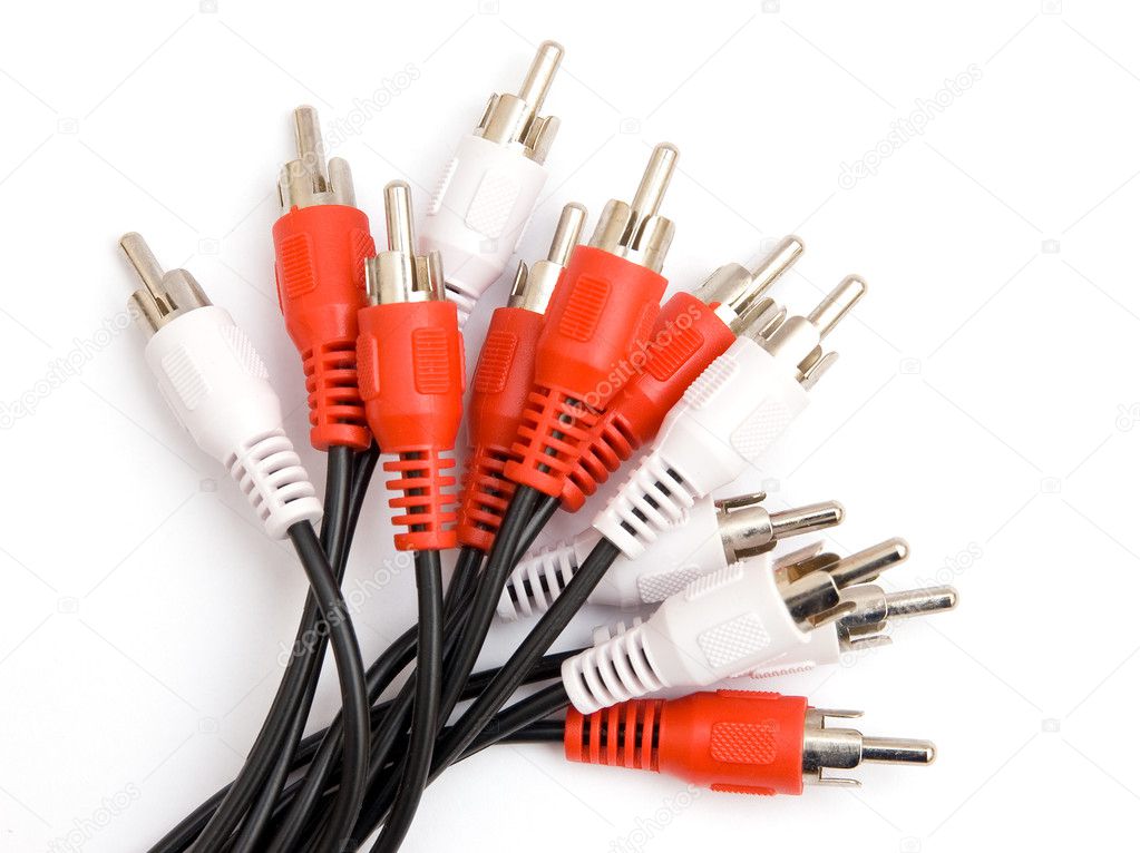 Red and white connectors