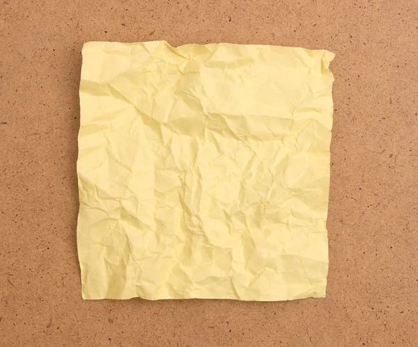 Buruşuk not kağıdı — Stok fotoğraf