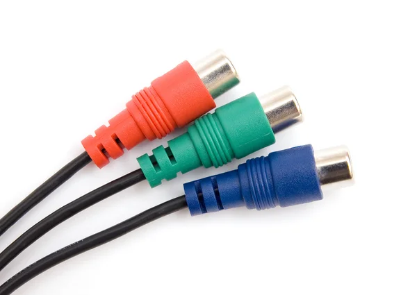 Three color connectors — Stock Photo, Image