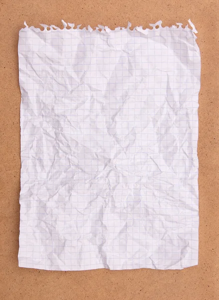 stock image Crumpled note paper