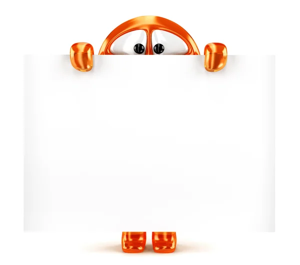 Oranžové postava — Stock fotografie