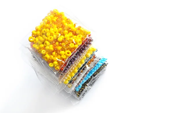 Composição de grânulos coloridos — Fotografia de Stock