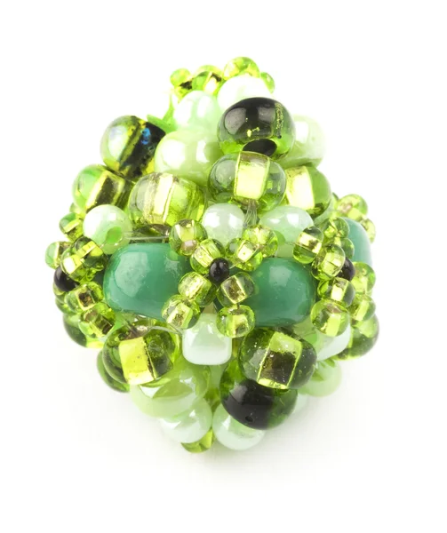 绿色玻璃珠 — 图库照片