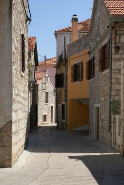 Bystreet in Jelsa, Croatia clipart