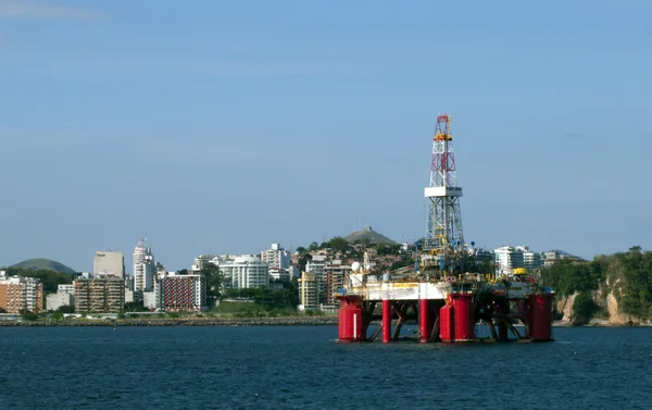 Oil Drilling Platform at Guanabara Bay - — Stock Photo, Image