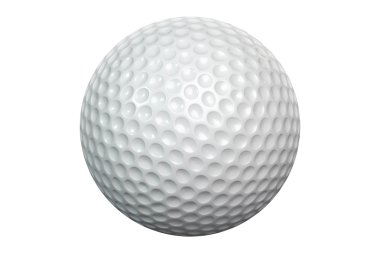 Golfball-IsolatedWhite clipart