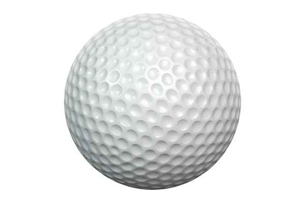 Pallone da golf isolato Bianco — Foto Stock