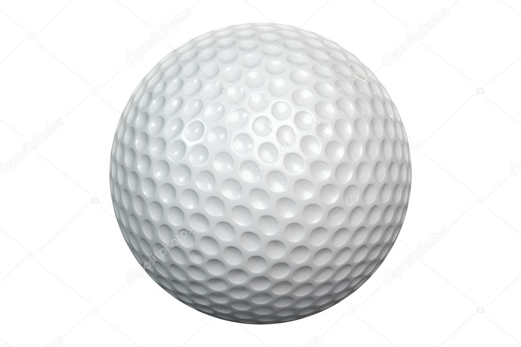 Golfball-IsolatedWhite