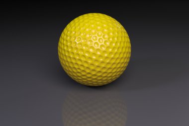 Golfballyellowongrey