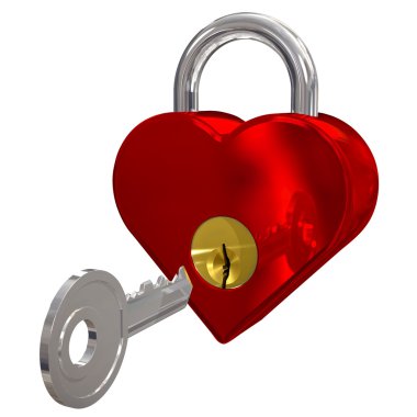 RedHeartLock clipart