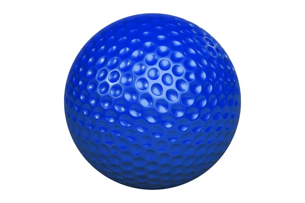 Golfball-IsolatedBlue — Stock Photo, Image