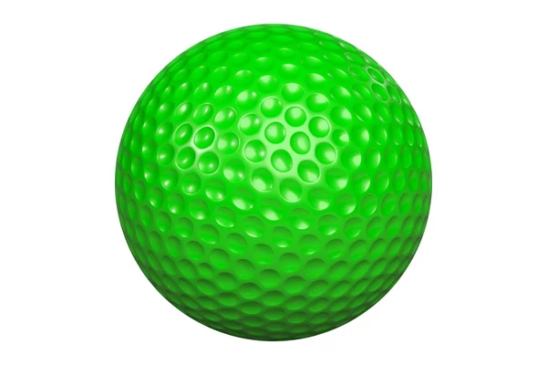 Golfball-IsolatedGreen — Fotografia de Stock
