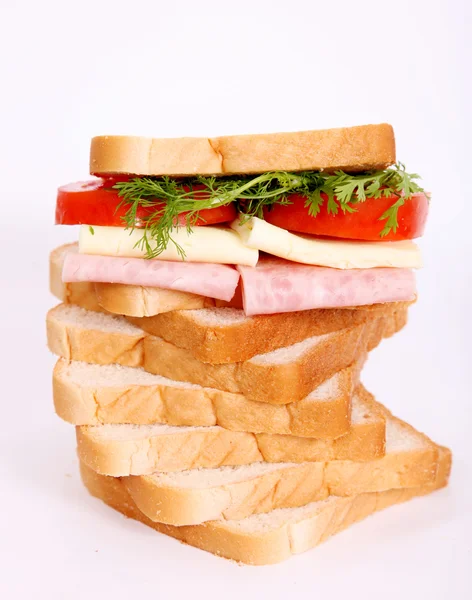 Bread and sandwich — Stock Photo, Image