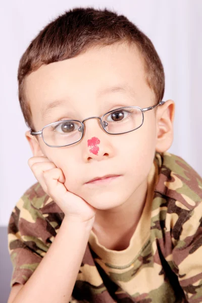 Child with lenses Stock Photo