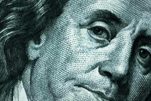 Face of One Hundred Dollar Bill — Stock Photo, Image