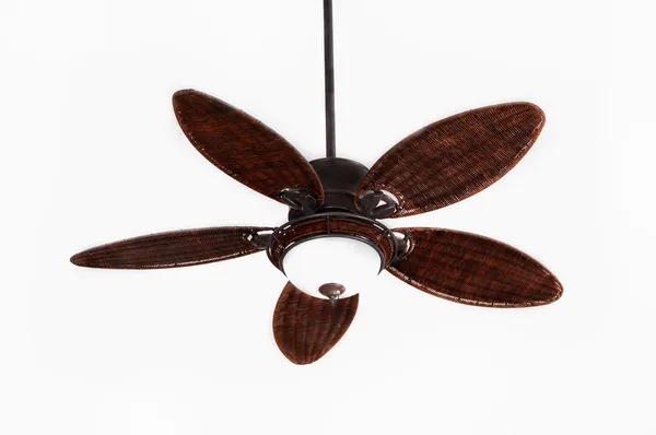 Tavan fanı ile ışık fikstür — Stok fotoğraf