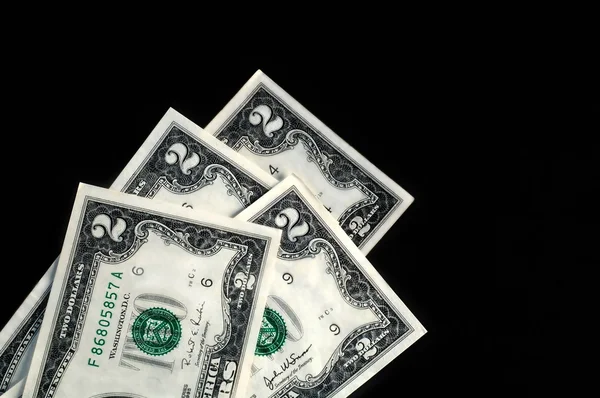 Two Dollar Bills — Stock Photo, Image