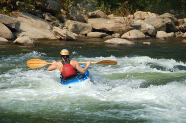 Kayaking clipart