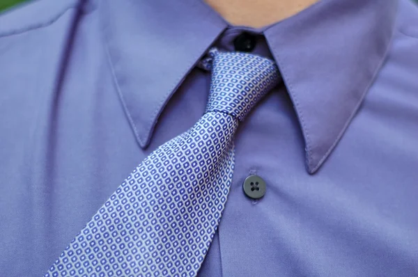 蓝军的领带 — 图库照片