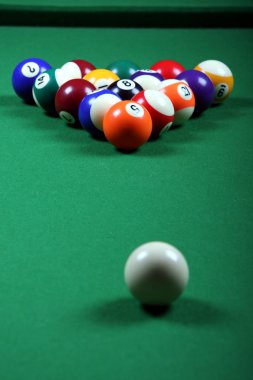 Pool Balls and table clipart