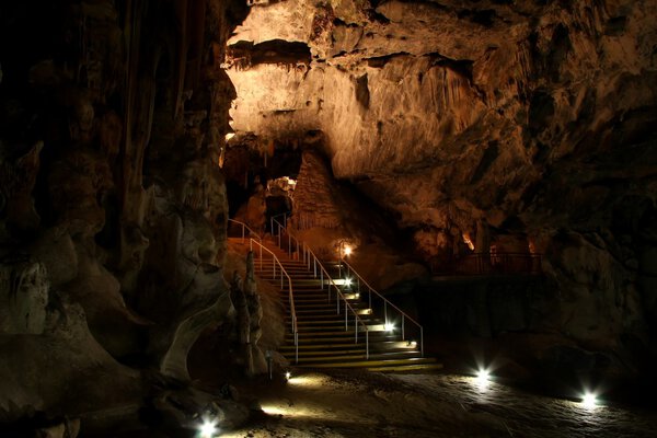 Underground Limestone Cavern