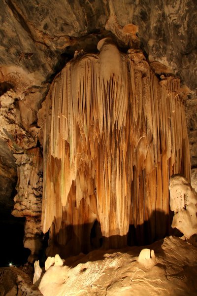 Stalactites in Cavern