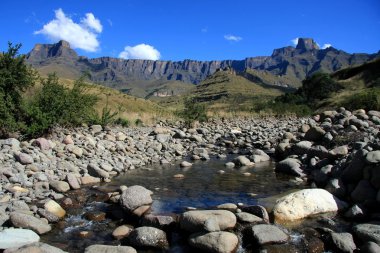 Mountains and Stream clipart