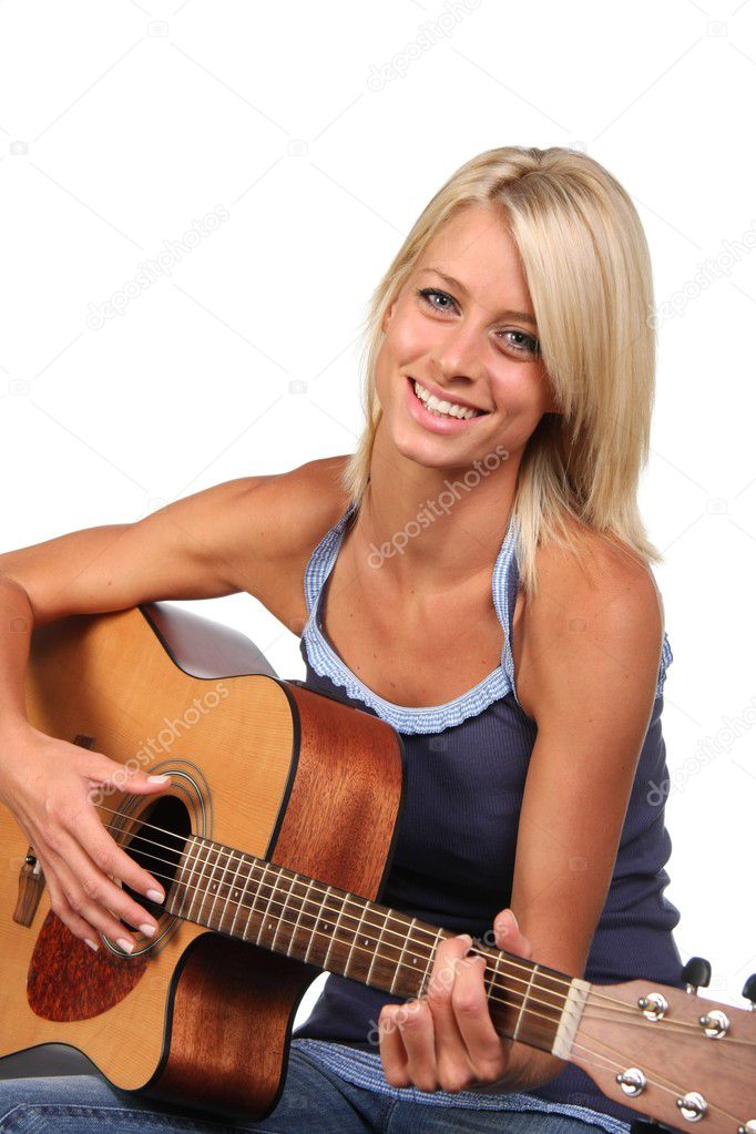 Beautiful Guitar Player