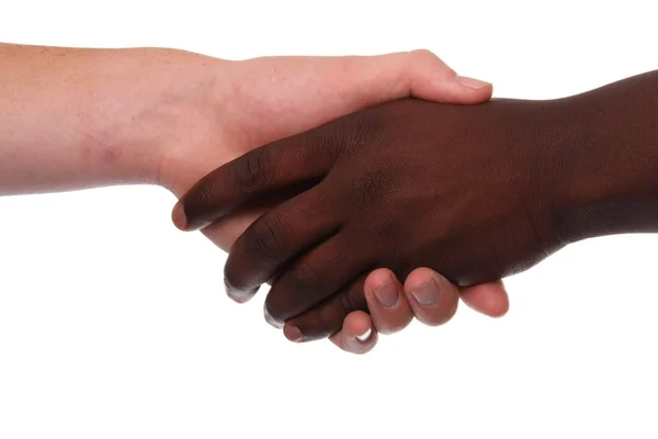 Multi poignée de main raciale — Photo