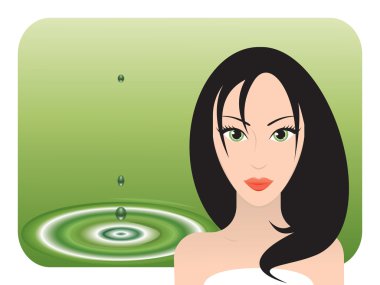 Spa lady clipart