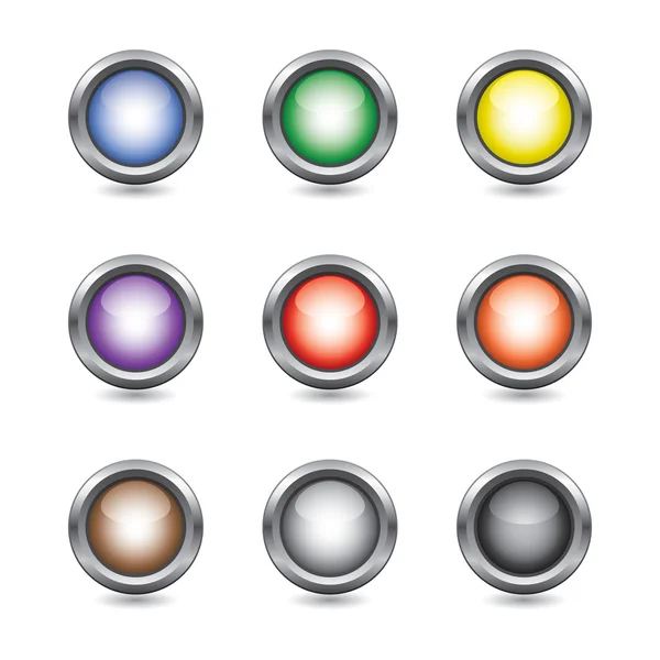 Set of buttons — Stock Vector