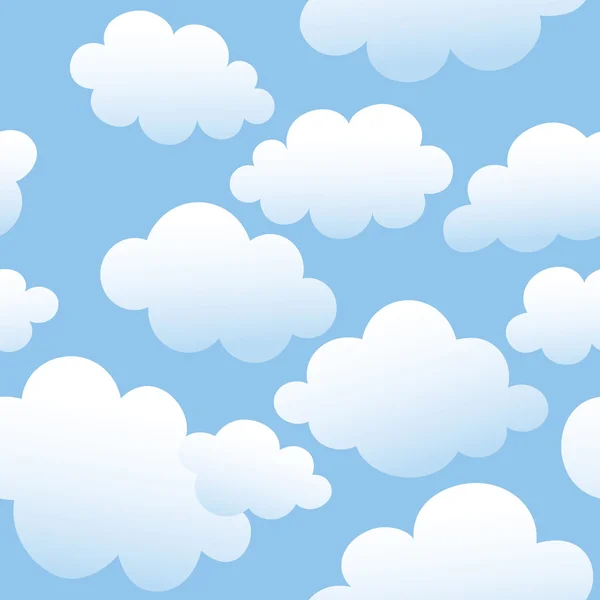 Cloudy seamless background — Stock Vector