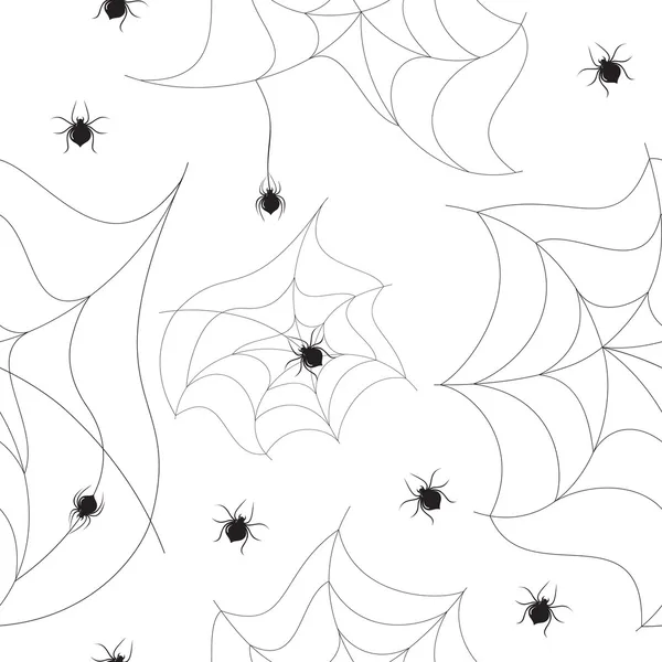 Spider sömlös bakgrund — Stock vektor
