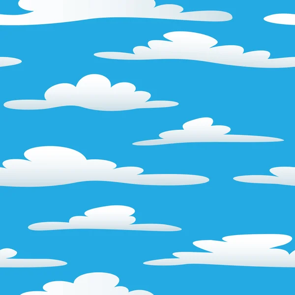 Ciel nuageux sans couture — Image vectorielle