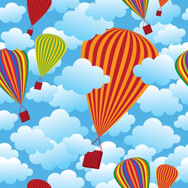 Balloon seamless pattern — Stock Vector